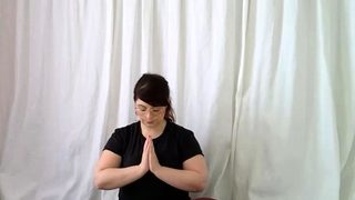 Busty brunette solo masturbation