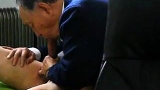 Chinese Grandpa Blowjob