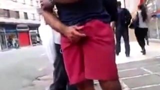 str8 men working his bulge public