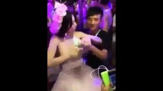 Chinese Charity Boobs Squeeze