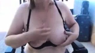 Cute amateur brunette naughty in solo jerking show on camera