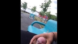 He jerks off in public