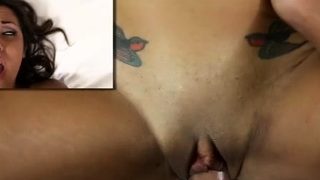 Racy latin diva Abbi Roads gets fully satisfied