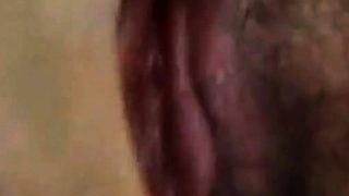 Who was in bathroom and than now on bed