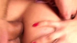 ZVIDZ – Petite Anna Pussy Plays Before Double Penetration