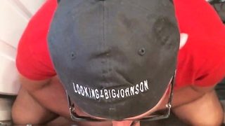 Gloryhole mature blowing shaft in POV