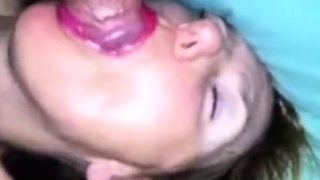 Shameless Lori sensual suck and cum on face