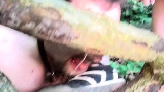 sneaker polish with her spit