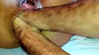 Maria Caldas double fisting