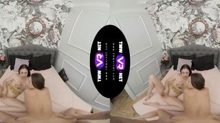 Accidental but satisfying threesome fun