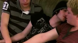 Boy gay sex films first time Aron, Kyle and James are