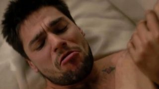 Busty black shemale throated and analed her stepbrother