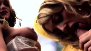 Paige Ashley big dick sharing with stepsister Stacey Saran